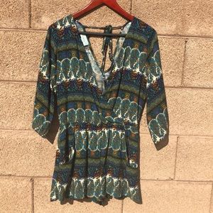 ✨VERONICA M ✨xs boho paisley romper